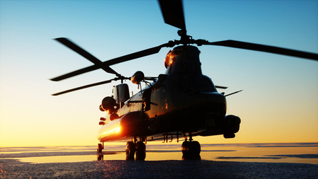 Chinook in the sunset StPh-k